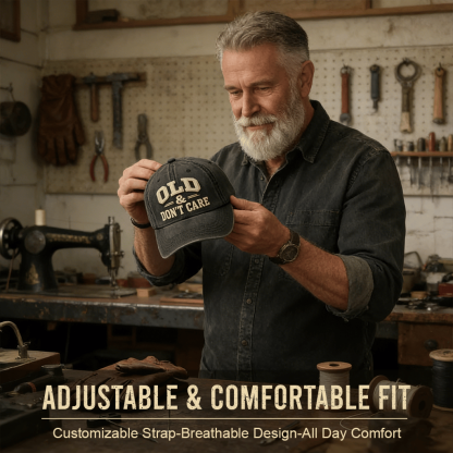 🧢2026 New Year Hot Sale 🔥Vintage Distressed"OLD & DON’T CARE"Cap