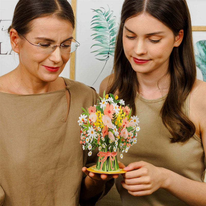 💐 Pop-Up Wildflower Valentine’s Card