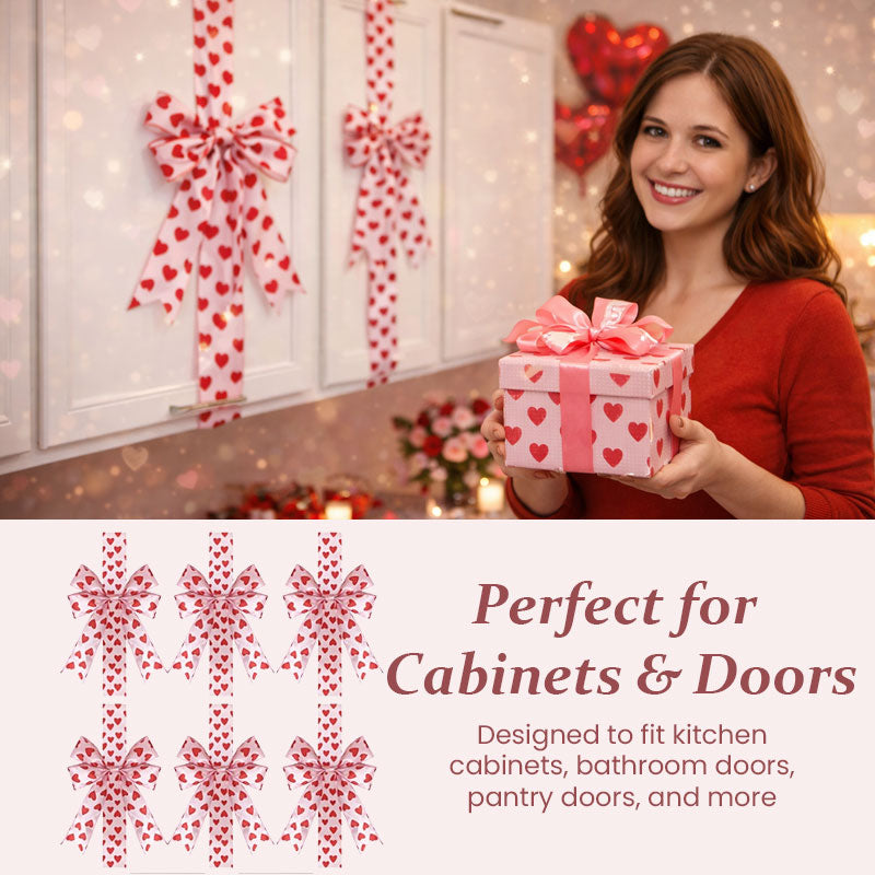 ❤️ Valentine Cabinet Ribbon Bows