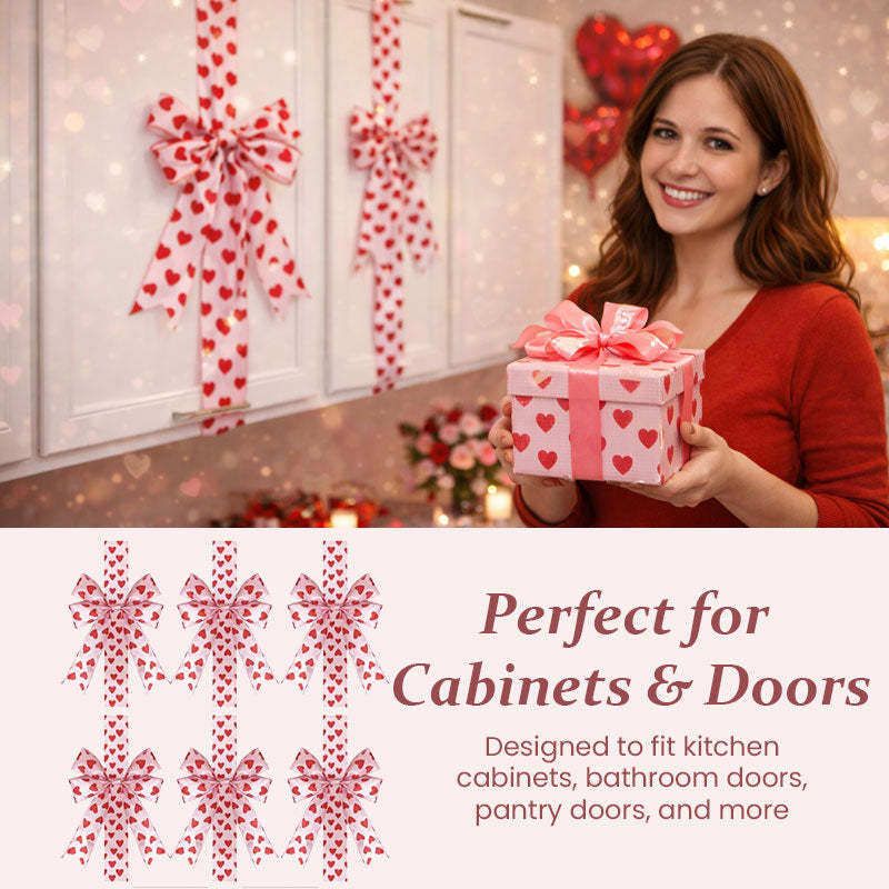 ❤️ Valentine Cabinet Ribbon Bows