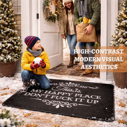 Funny Rug 👉 "This Is My Happy Space, Don't Mess It Up"