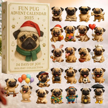 🐾🎄 Fun Pug Advent Calendar 2025