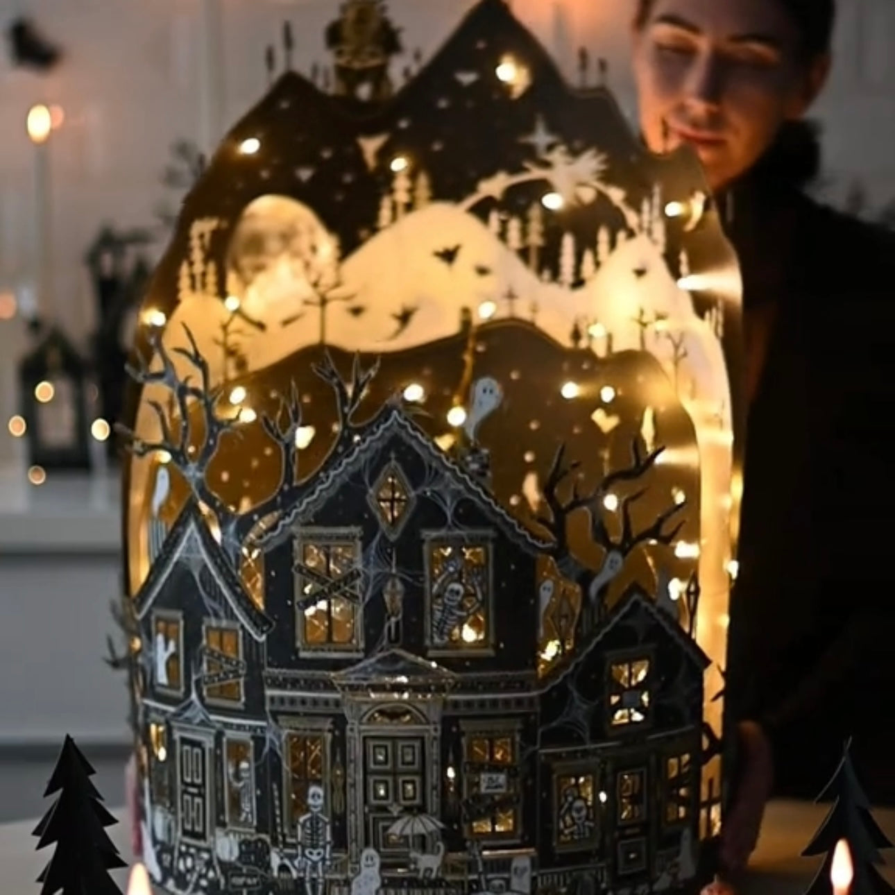 🏚️ Halloween Magic Haunted House Lighting | Light up your spooky night 🎃👻