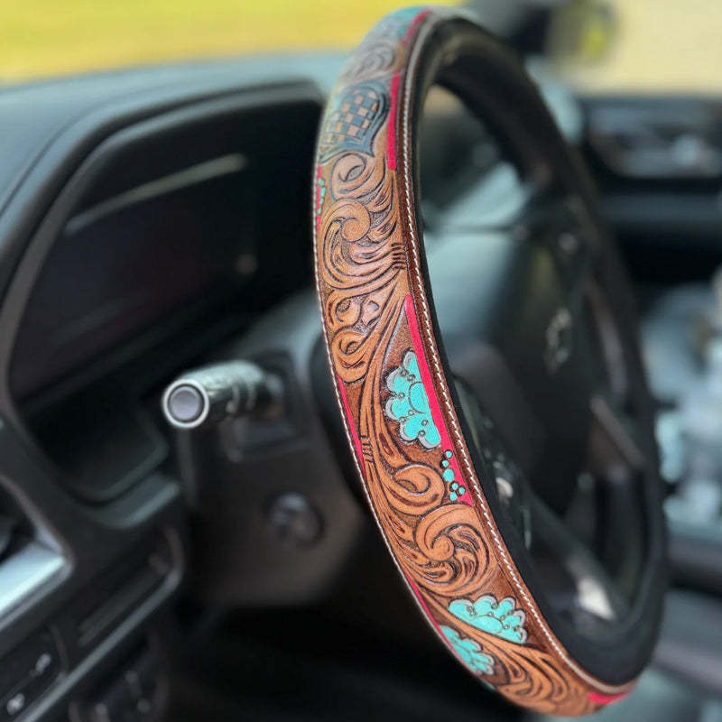 🤠 Western Cowboy Steering Wheel Cover