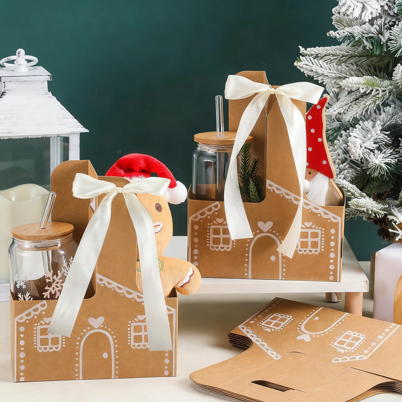 🎅 Gingerbread House Christmas Gift Box / Cup Holder 🍪✨