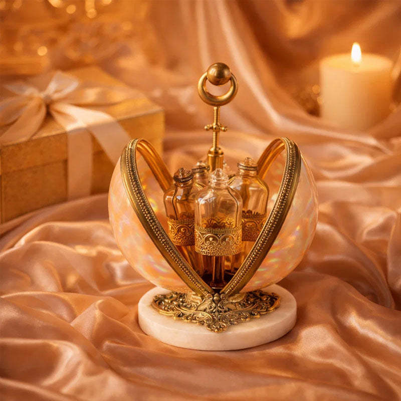 🕯 Vintage Shell Perfume Display