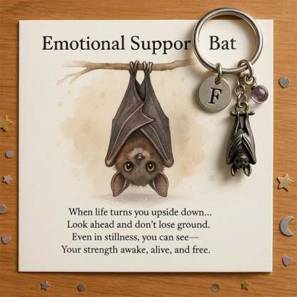 🦇Emotional Support Bat Inspirational Keychain