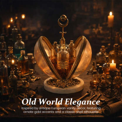 🕯 Vintage Shell Perfume Display
