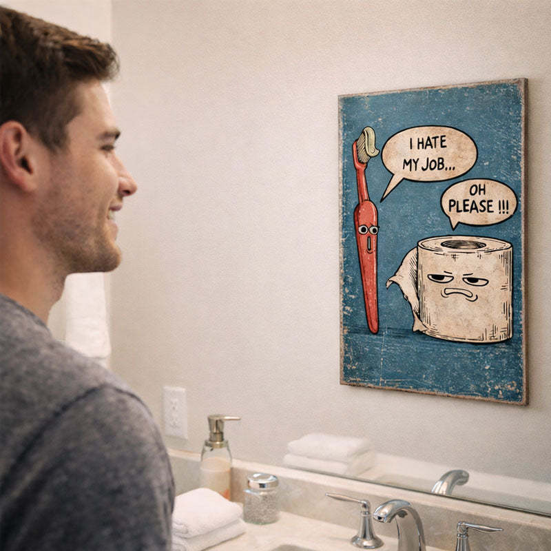 Please—metal Plate Decoration