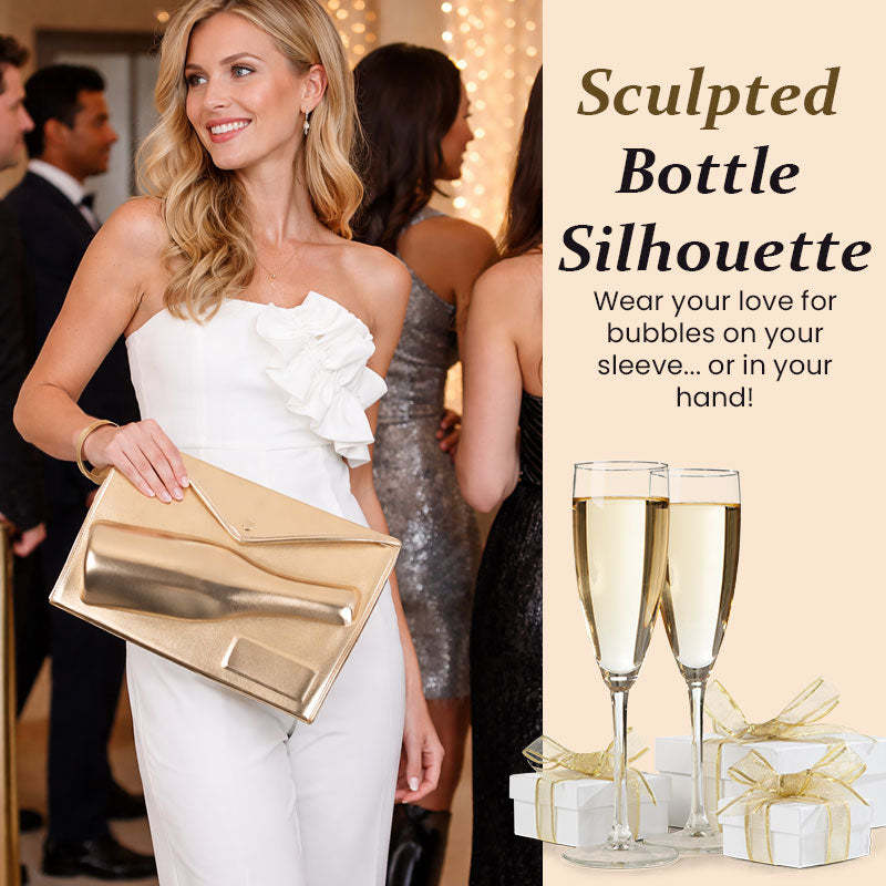 The Ultimate "Party Starter" Gold Champagne Bag🍾