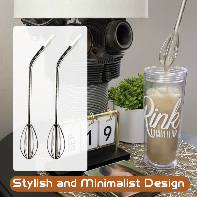 🍹 [2-in-1 Innovation] The Whisk Straw | Sip, Stir, and Savor Every Drop! ✨
