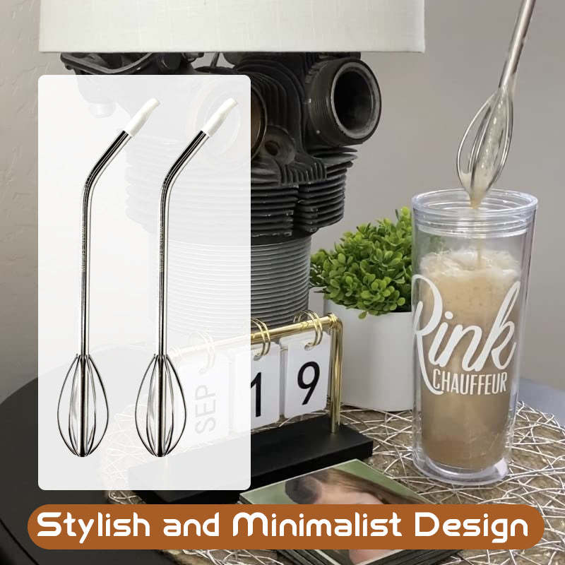 🍹 [2-in-1 Innovation] The Whisk Straw | Sip, Stir, and Savor Every Drop! ✨