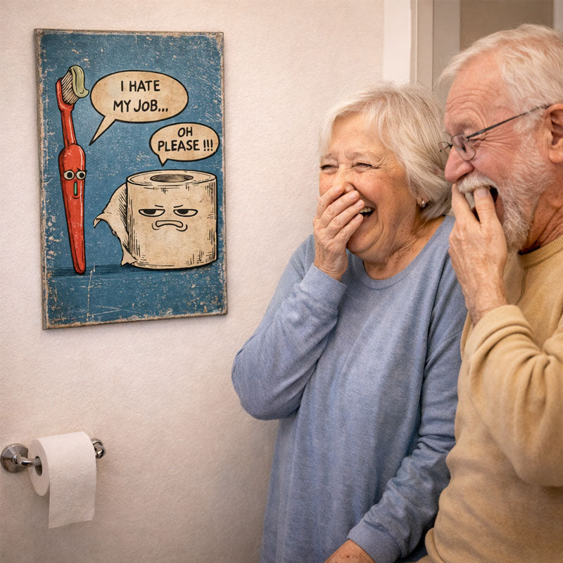 Please—metal Plate Decoration