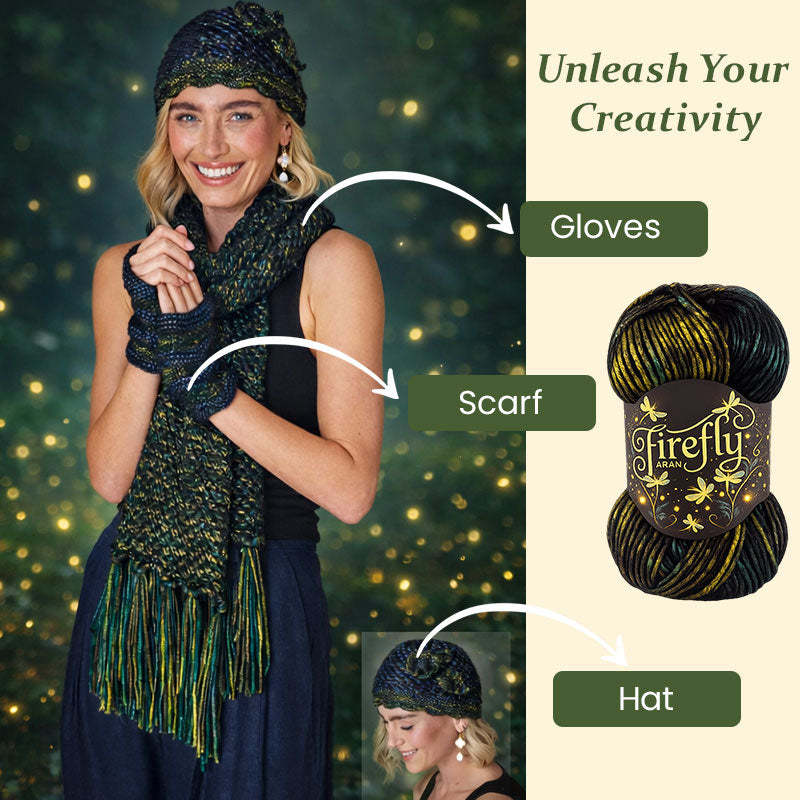 "Firefly" Iridescent Shimmer Yarn: A Touch of Magic in Every Stitch