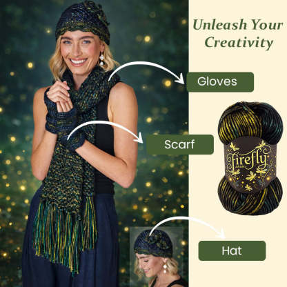 "Firefly" Iridescent Shimmer Yarn: A Touch of Magic in Every Stitch