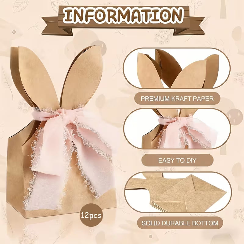 🐰 Easter Bunny Kraft Gift Bags