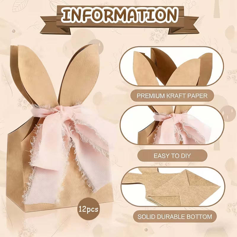 🐰 Easter Bunny Kraft Gift Bags