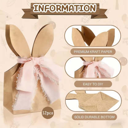 🐰 Easter Bunny Kraft Gift Bags