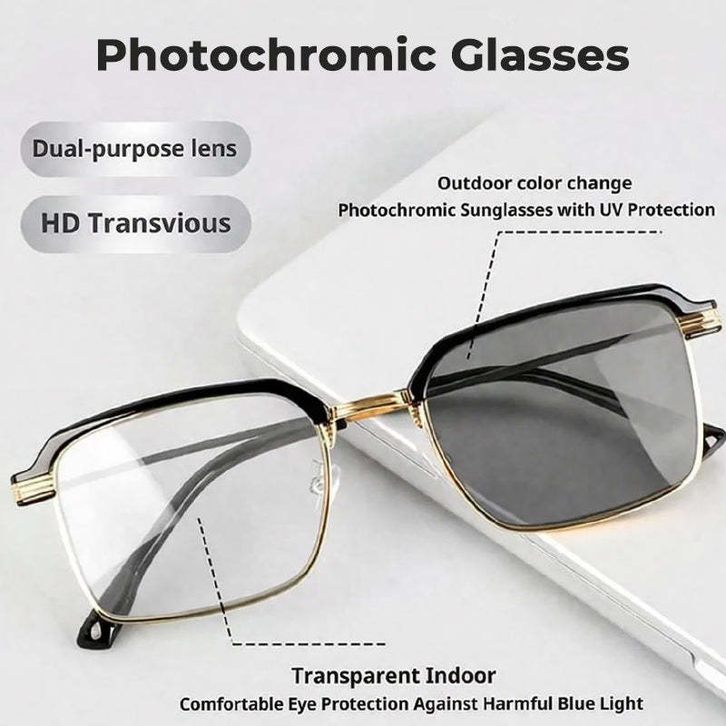 Photochromic Glasses – Auto Darkening, UV400 &amp; Blue Light Blocking