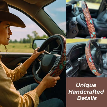 🤠 Western Cowboy Steering Wheel Cover