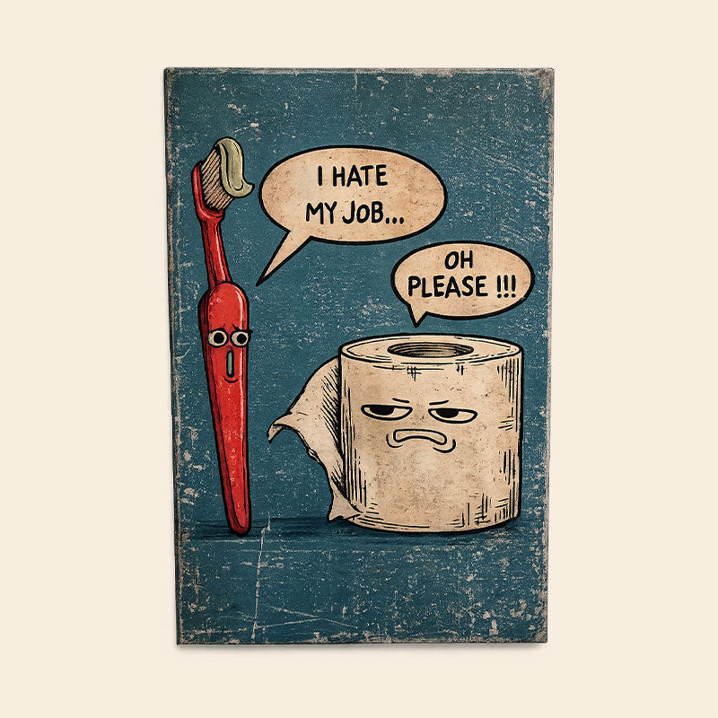 Please—metal Plate Decoration