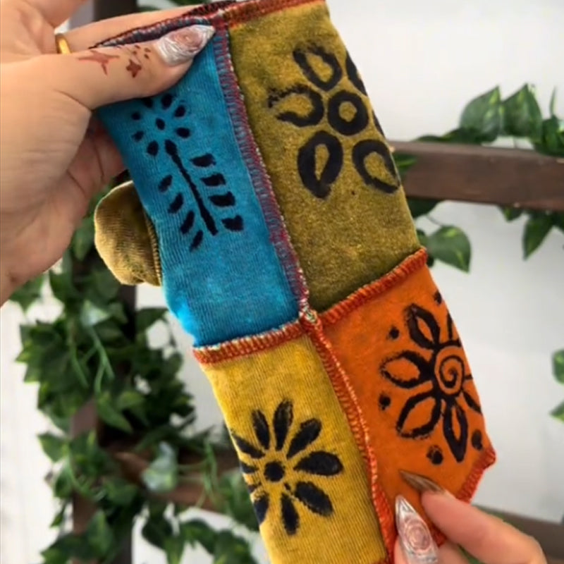 🧤 Funky Patchwork Handwarmers