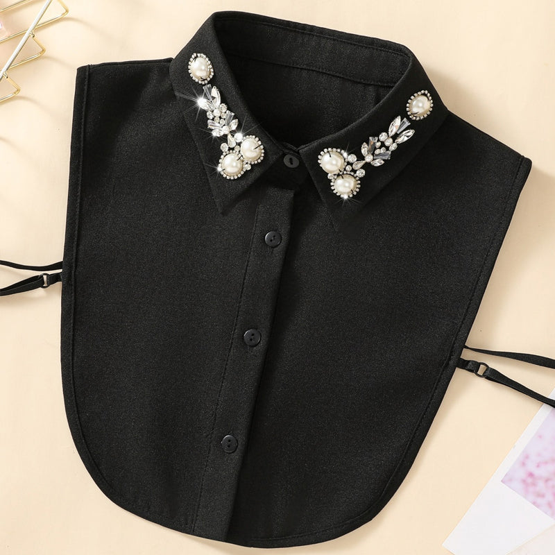Diamond And Pearl Fake Collar