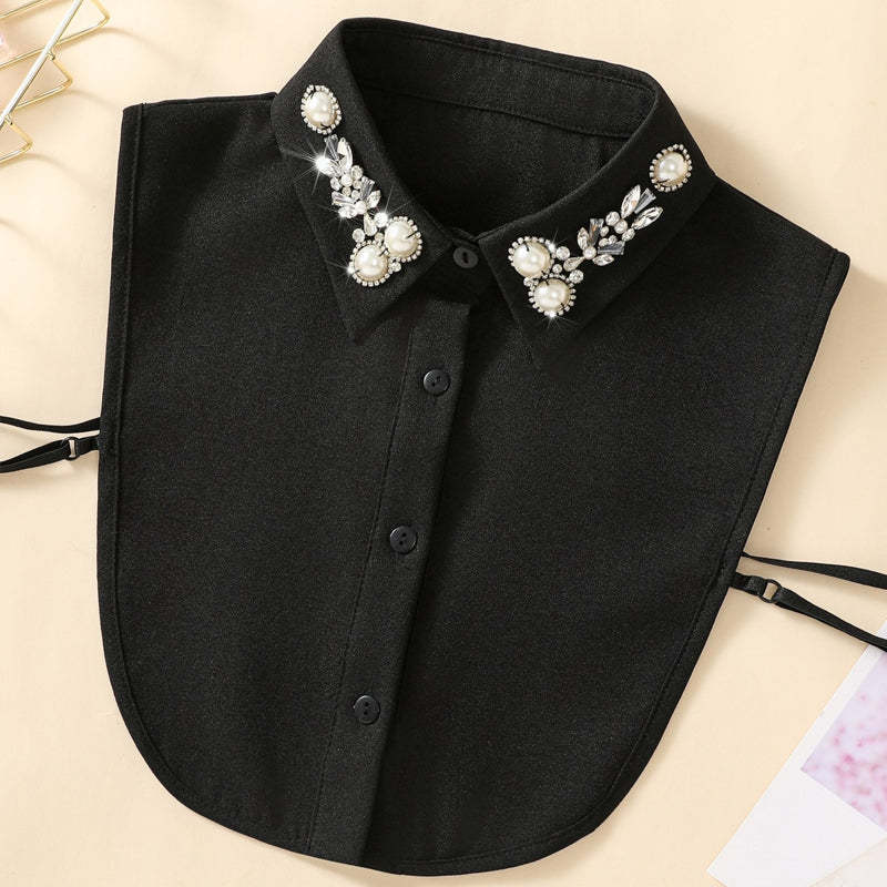 Diamond And Pearl Fake Collar
