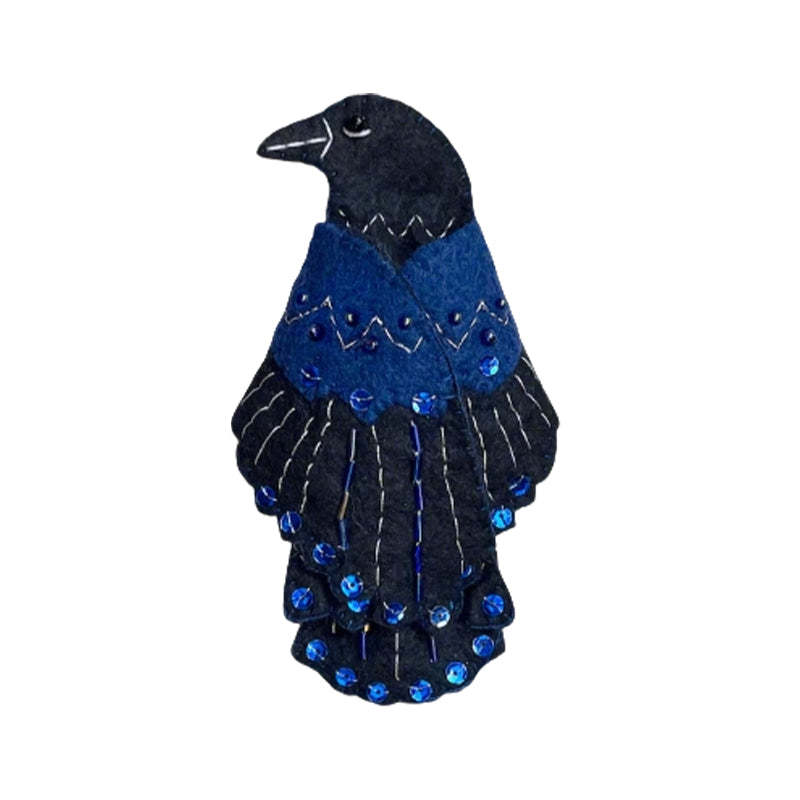 Luna the Crow Sewing Case