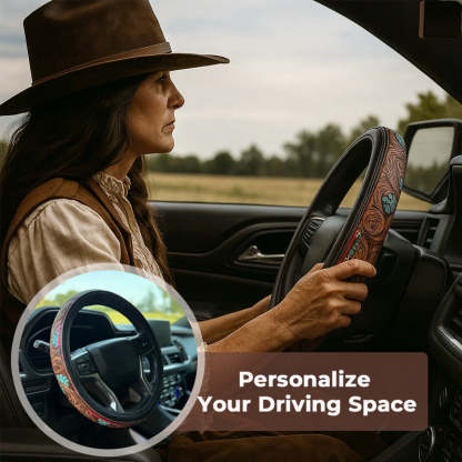 🤠 Western Cowboy Steering Wheel Cover