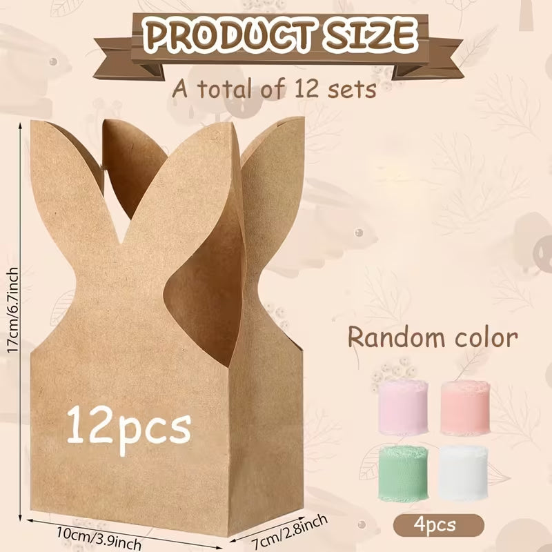 🐰 Easter Bunny Kraft Gift Bags