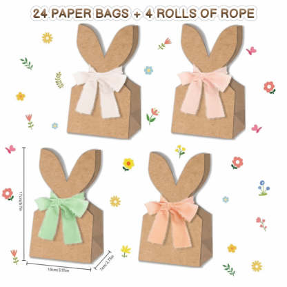 🐰 Easter Bunny Kraft Gift Bags