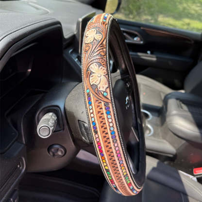 🤠 Western Cowboy Steering Wheel Cover