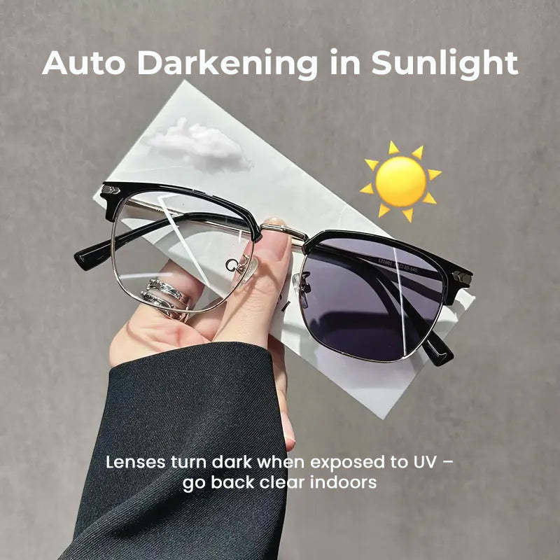 Photochromic Glasses – Auto Darkening, UV400 &amp; Blue Light Blocking