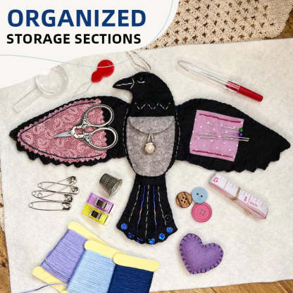 Luna the Crow Sewing Case