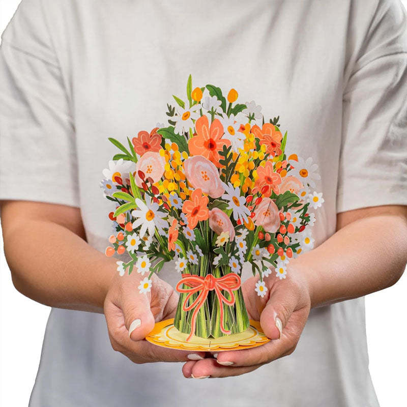 💐 Pop-Up Wildflower Valentine’s Card