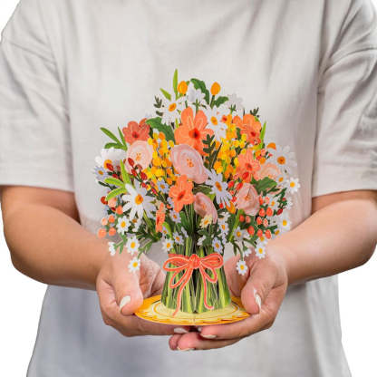 💐 Pop-Up Wildflower Valentine’s Card