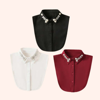 Diamond And Pearl Fake Collar