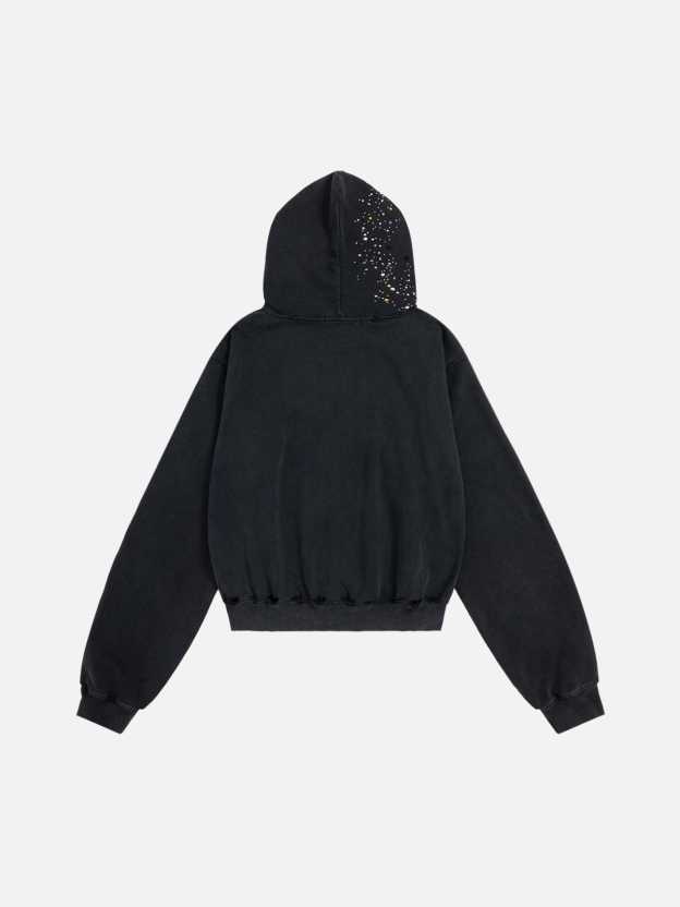 Aelfric Eden Rhinestone Zip Up Hoodie