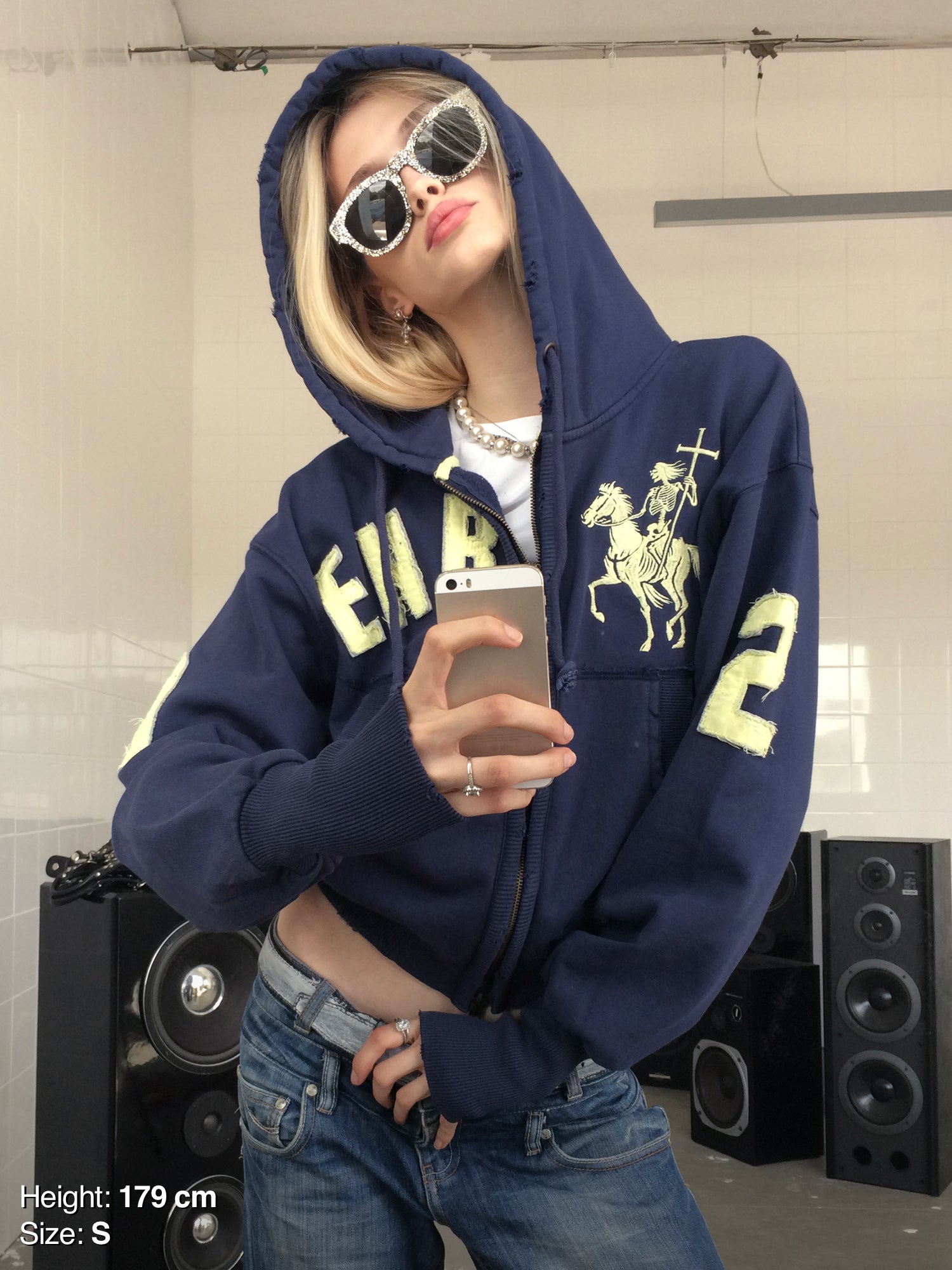 2010 ZIP HOODIE - NAVY