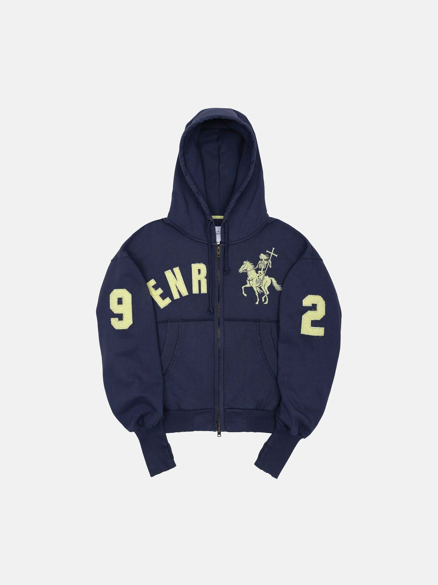 Urban Edge meets Retro Vibes: Oversized Embroidered Zip Hoodie – Your New Streetwear Staple