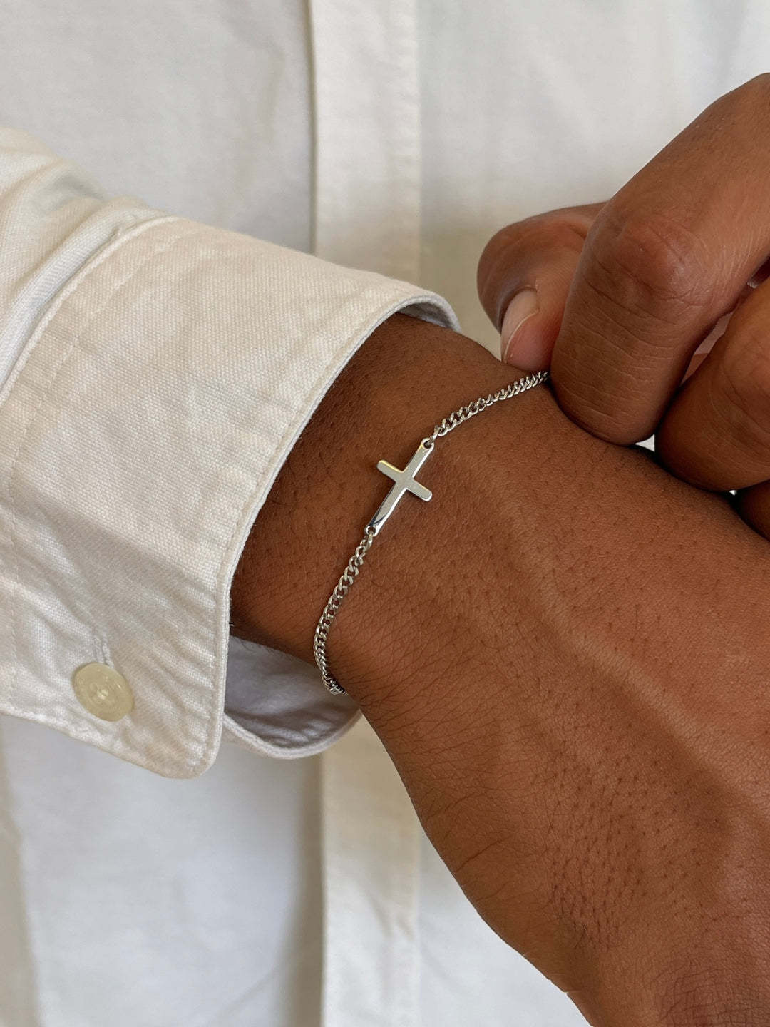 CROSS BRACELET | Silver