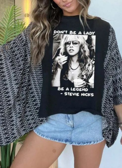 Bluza z motywem Paisley i batwingiem | Oversized, retro-rockowy print | Swobodny kolek