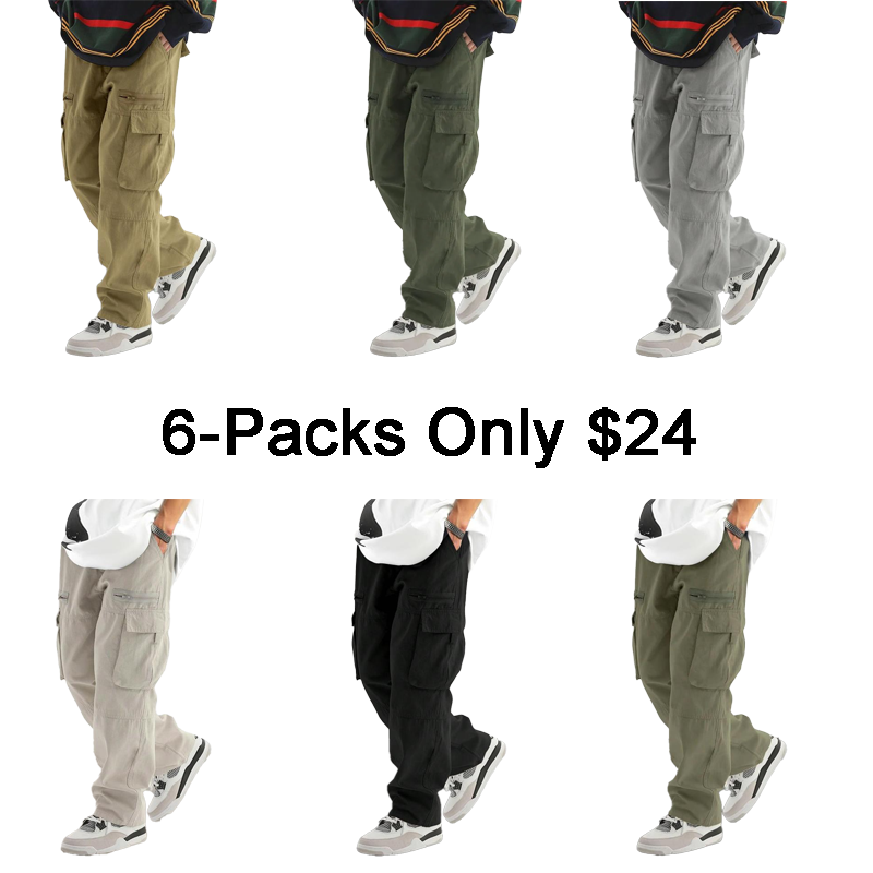 💥Fall New Arrival✈️Loose Fit Men's Flap Pocket Side Cargo Pants
