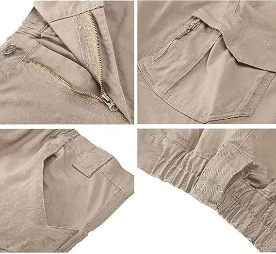 Men's Multi-Pocket  Lightweight Casual Work Pants