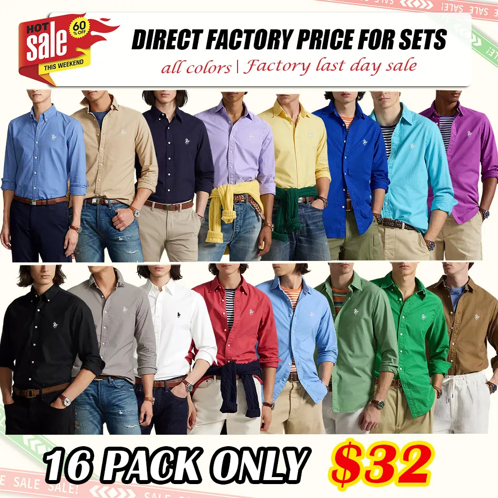 ⚡24-HOUR FLASH SALE 🔥16-PACK ONLY $32 - Men's Garment-Dyed Oxford Shirt