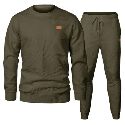 Clearance sale! Men's Casual Tracksuit Lounge Set | Soft Cotton French Terry Hooded Sweatshirt & Sweatpants