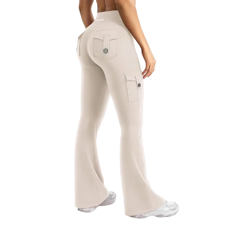 「🛒90%OFF only today」Women's athletic flared leggings with pockets