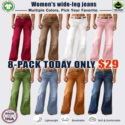 ⚡- Women's Loose Straight Leg Denim Jeans