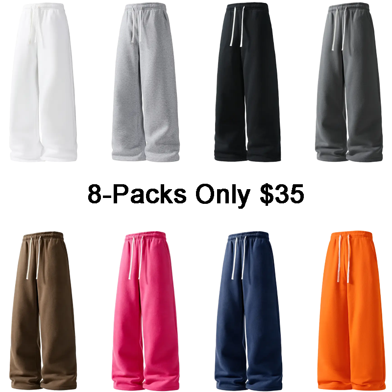 💥Fall New Arrival✈️Men Wide Leg Loose Fit Sweatpants